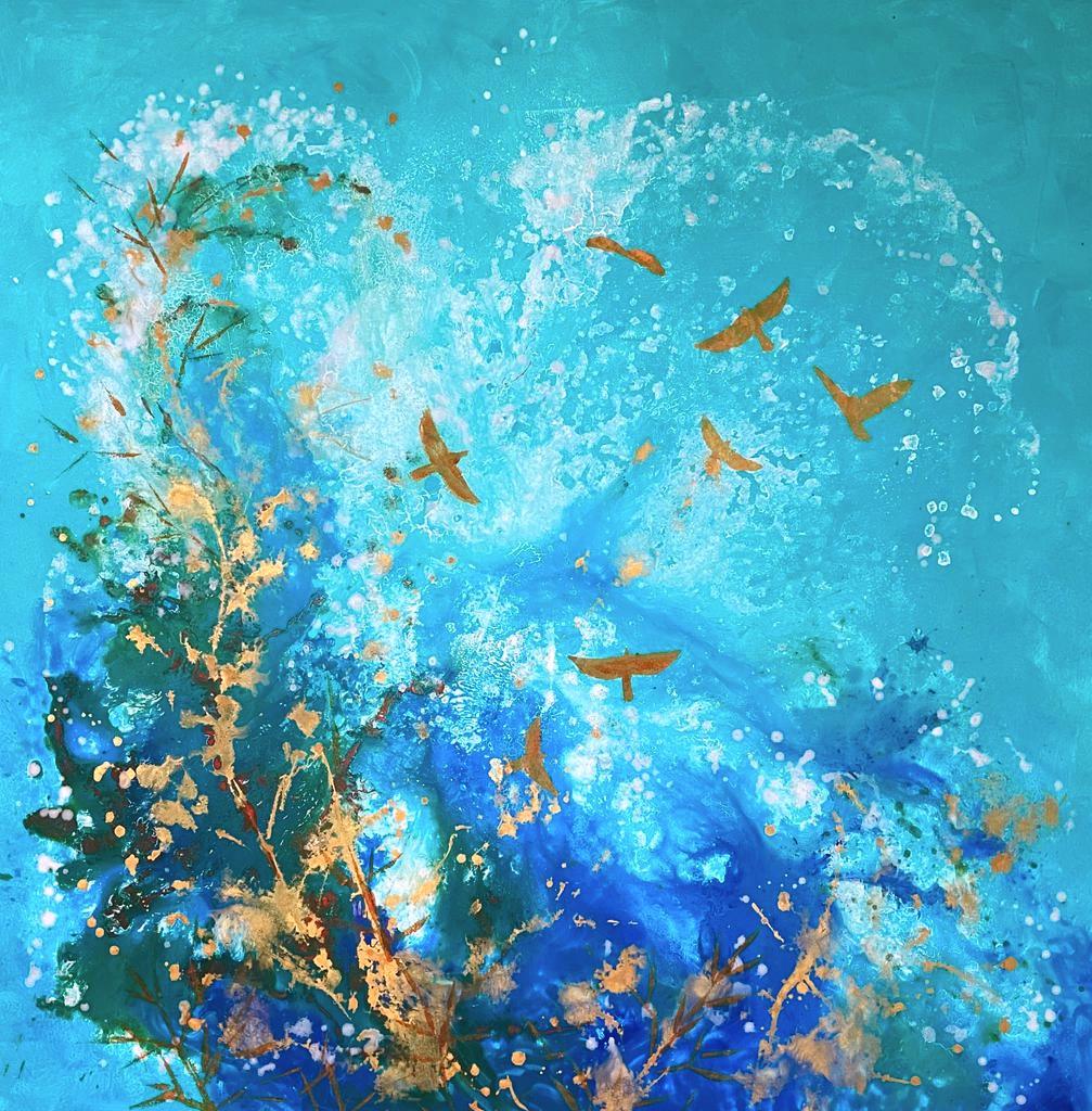 PTAČÍ PERSPEKTIVA / 130x130cm